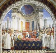 GHIRLANDAIO, Domenico Entombment of St.Fina painting